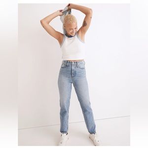 Madewell The Curvy Perfect Vintage Straight Jean in Seyland Wash Size 25
